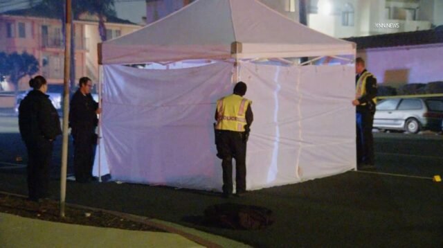 Un sospechoso de atropello y fuga sigue prófugo después de que un peatón fuera atropellado y asesinado en Reseda el 27 de diciembre de 2024. (KNN)