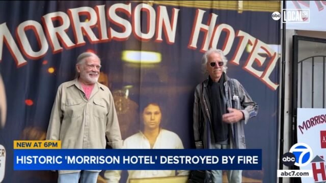 El fotógrafo detrás de la portada del álbum 'Morrison Hotel' de The Doors devastado después de que un incendio destruyera el edificio
