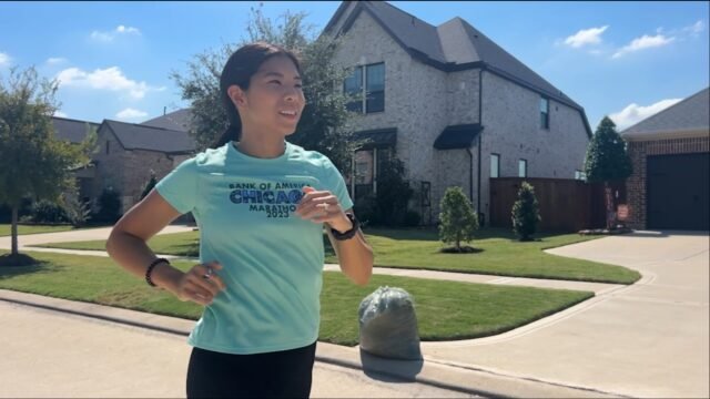 Mamá de Katy corre maratón para inspirar a sus hijas gemelas con autismo
